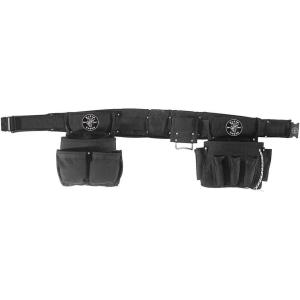 imageKlein Tools 5710L Electricians Padded Tool BeltPouch Combo 27 Pockets 4Piece Large Reinforced Bottom Pouches Heavy Duty Nylon Webbing Double StitchedM