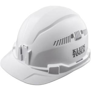 imageKlein Tools 60113RL Hard Hat Rechargeable Headlamp Vented Cap Style Padded SelfWicking OdorResistant Sweatband WhiteHard Hat