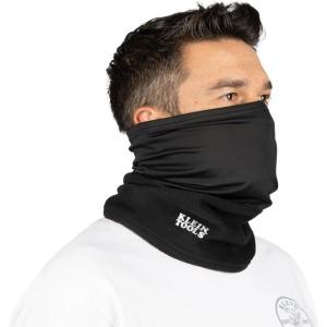imageKlein Tools 60466 Neck and Face Warming Gaiter DoubleLayered HalfBand Black One Size fits Most