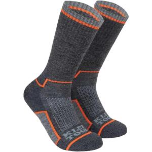 imageKlein Tools 60508 Thermal Socks Merino Wool Performance Winter Socks MidLength with Seamless Toe and Cushioned Foot Bed Large