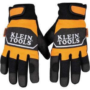 imageKlein Tools 60619 Work Gloves Thinsulate Lined Thermal Winter Work Gloves Water Resistant Padded Palms MediumXLarge