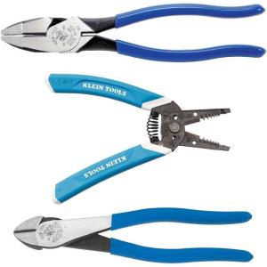 imageKlein Tools D200028 Pliers Made in USA Diagonal Cutting Pliers with Angled Head are HeavyDuty to Cut ACSR Screws Nails Most Hardened Wire 8InchHeavy Duty Tool Set