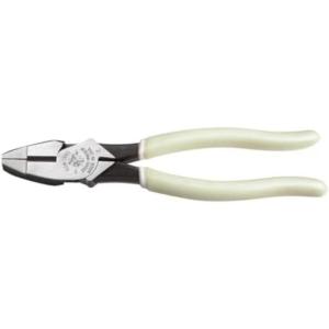 imageKlein Tools D20009NEGLW Side Cutter Linemans Pliers Made in USA Cut ACSR Screws Nails Hard Wire 9Inch HiViz PliersGlow in the Dark