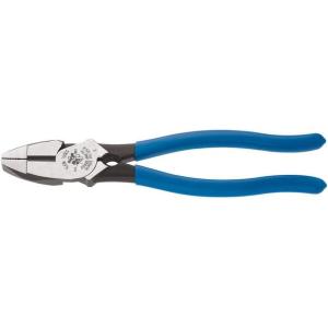 imageKlein Tools D20009NEGLW Side Cutter Linemans Pliers Made in USA Cut ACSR Screws Nails Hard Wire 9Inch HiViz PliersThread Cleaning