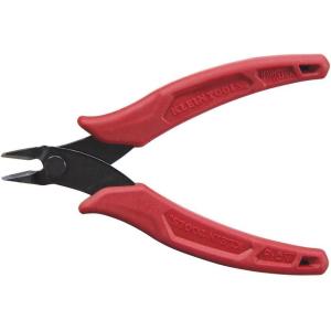 imageKlein Tools D2755 Diagonal Flush Cutters Made in USA Micro Wire ampamp Compact Zip Tie Cutter UltraSlim Precision Flush Cutter for Work in Confined Areas 5InchPLIERS