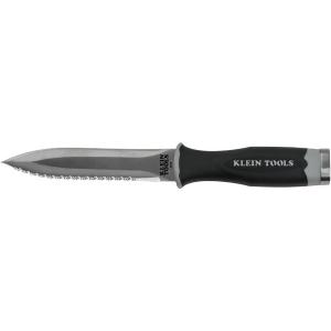 imageKlein Tools DK06 Knife Serrated Stainless Steel Duct Knife for Flexible Duct and Board with Sheath