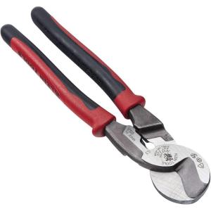 imageKlein Tools J63225N Cable Cutter Made in USA Journeyman HighLeverage Wire Cutter and Stripper for Cutting Aluminum Soft Copper and Communications CableCutter  Stripper