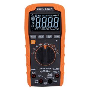 imageKlein Tools MM700 Multimeter Electrical Tester is Auto Ranging for ACDC LoZ Temp Capacitance Resistance Frequency and More 1000VwReverse Contrast Display