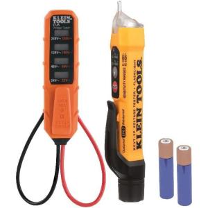 imageKlein Tools NCVT3PKIT Electrical Test Kit DualRange NonContact Voltage Tester with Flashlight ACDC Voltage Tester