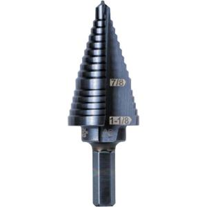 imageKlein Tools QRSTSPRO Premium 3Piece Electricians Step Bit Set with Cutting Oil Modular Case Impact Rated Quick Release Double Spiral FlutesStandard