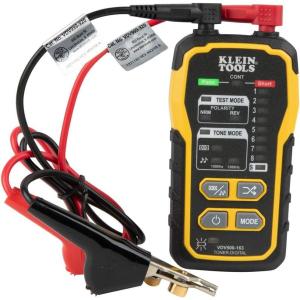 imageKlein Tools VDV500163 Wire Tracer Digital Tone Generator Continuity Cable Tester for for Ethernet Telephone Speaker Coax and Data Cables RJ45 RJ11 RJ12