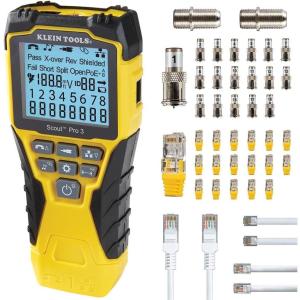 imageKlein Tools VDV501852 Cable Tester with Remote VDV Scout Pro 3 Test Kit Locates and Tests Voice Data and Video Cables
