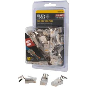 imageKlein Tools VDV826705 Modular Data Plug for CAT6A Shielded Cable and Larger Diameter CAT6 Indoor or Outdoor Ethernet Cable 50Pack50Pack