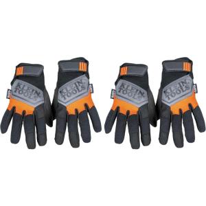 imageKlein Tools Work Gloves General Purpose Gloves Comfortable Suede Palm Touchscreen Capable Hook and Loop ClosureSmall
