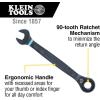 imageKlein Tools 69408G Ratcheting Combination Wrench Set SAE 8Piece 516 to 34Inch Steel Alloy Foam Pouch 90ToothMetric