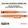 imageKlein Tools 86501 Skribes 28 mm Mechanical Carpenter Pencil with BuiltIn Sharpener 4 Refills and Deep Hole Marking for Woodworking and ConstructionCarpenter Pencil