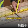 imageKlein Tools 9125 Tape Measure HeavyDuty Measuring Tape with 25Foot SingleHook Nylon Reinforced Blade With Metal Belt Clip16Foot