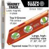 imageKlein Tools 935AB4V Level 6Inch Magnetic Torpedo and Conduit Level with 0304590 Degree Vials VGroove and Magnet Track High Visibility OrangeConduit Level