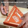imageKlein Tools 935FSQ Framing Square 24Inch x 16Inch L Shape Carpenter Woodworking Tool with Laser Etched Rafter Tables and Octagon ScalesRafter Square  12Inch