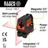 imageKlein Tools 93PTL Magnetic Pocket Laser Level Bright Red Leveling and Alignment Tool 3 Bubble Vials 360Degree Wall Attachment Picture HangingRed Line