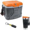 imageKlein Tools 80068 Cooler with Tumbler Kit with a 17Quart Hard Cooler 20ounce Tumbler and Bottle Opener 3Piece
