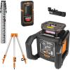 imageKlein Tools 93RLS Green SelfLeveling Rotary Laser Level Kit HorizontalVertical with Plumb Spot 1150Foot Range Rechargeable Tripod Detector 9Foot Grade Rod Carrying Case  5mW Class 3R