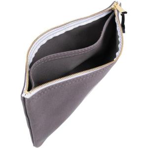 imageKlein Tools 55578 Zipper Bag with Divider No 10 Canvas 7Inch x 1212Inch Heavy Duty Tool Bag Organizer Multipurpose for Tools to Crafts