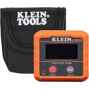 imageKlein Tools 935DGGP Angle Finder Digital Gauge with Strong Magnetic Base Converts Between Degrees Percent Grade inFt mmm