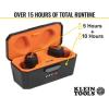 imageKlein Tools AESEB1 Bluetooth Jobsite Earbuds Wireless Hearing Protection Earplugs with 28dB Noise Reduction Rating 15Hour Playtime