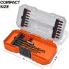 imageKlein Tools 33811B Drill and Driver Bit Set 21Piece Impact Driver Set Titanium Coated Drill Bits Precision Machined MODbox Compatible Storage Case Tool Kit
