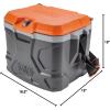 imageKlein Tools 55600 Work Cooler 17Quart Lunch Box Holds 18 Cans Keeps Cool 30 Hours Seats 300 Lb Tradesman Pro Tough Box
