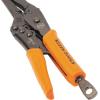 imageKlein Tools 38660 Locking Pliers Set 7Inch and 10Inch Curved Jaw Pliers Quick Release Handles High Torque and Gripping Power 2Piece9In Long Nose