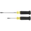 imageKlein Tools 85442DD Screwdriver Set Demolition Driver 14Inch and 516Inch Keystone Tips with Plated Metal Strike Cap 2Piece