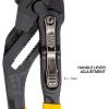 imageKlein Tools D53010 Plier Wrench High Leverage MultiUse Pump Plier with Adjustable and Reversible DoubleSided Jaw Smooth and Knurled Teeth 10Inch12Inch