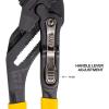 imageKlein Tools D53010 Plier Wrench High Leverage MultiUse Pump Plier with Adjustable and Reversible DoubleSided Jaw Smooth and Knurled Teeth 10Inch3Piece Kit
