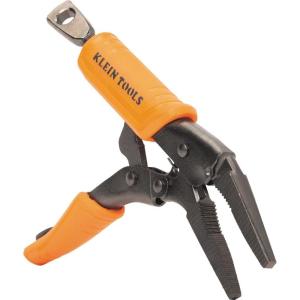 imageKlein Tools 38660 Locking Pliers Set 7Inch and 10Inch Curved Jaw Pliers Quick Release Handles High Torque and Gripping Power 2Piece4In Long Nose