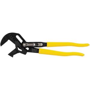imageKlein Tools D53010 Plier Wrench High Leverage MultiUse Pump Plier with Adjustable and Reversible DoubleSided Jaw Smooth and Knurled Teeth 10Inch10Inch