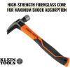 imageKlein Tools H80816 StraightClaw Hammer with Smooth Head 16Ounce Fiberglass NonSlip Shock Absorbing Grip Handle with Tether Hole 13Inch