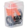 imageKlein Tools 605036 Corded Earplugs 25dB NRR Reusable Orange Ear Protection with Case for Construction Loud Noise Reduction 6Pack6 Pair Pack