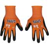imageKlein Tools 60579 Work Gloves Knit Dipped Cut Resistant ANSI A1 Nitrile Coated Gloves NylonSpandex Touchscreen Capable Small 2PairLarge