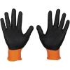 imageKlein Tools 60579 Work Gloves Knit Dipped Cut Resistant ANSI A1 Nitrile Coated Gloves NylonSpandex Touchscreen Capable Small 2PairMedium