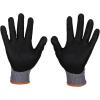 imageKlein Tools 60588 Work Gloves Knit Dipped Cut Resistant ANSI A4 Nitrile Coated Gloves HPPE Fabric Touchscreen Capable Medium 2PairMedium