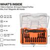 imageKlein Tools 32787S Slim MicroRatchet ProFlex Impact Driver Bit Set 20Piece S2 Steel MODbox Compatible Storage Case Magnetic Bit Holder20Piece Set