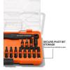 imageKlein Tools 32787S Slim MicroRatchet ProFlex Impact Driver Bit Set 20Piece S2 Steel MODbox Compatible Storage Case Magnetic Bit Holder20Piece Set