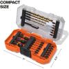 imageKlein Tools 33811 Drill and Driver Bit Set 32Piece Impact Driver Set Titanium Coated Drill Bits Precision Machined MODbox Compatible Storage Case Professional Tool Kit