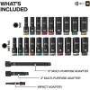 imageKlein Tools 65121IMPCT KNECT DeepWell 38Inch Drive Impact Socket Set SAE and Metric 23Piece Tool Set Impact Driver Adapter MultiPurpose Wrench Adapter ColorCoded MODbox Socket Organizer