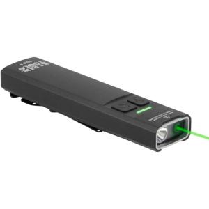 imageKlein Tools 56074 EDC Pocket Flashlight with Green Laser Three Brightness Modes up to 1000 Lumens with Turbo Mode Builtin Floodlight 1mW 510 to 530nm Class 2 Rechargeable