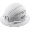 imageKlein Tools 60401 Hard Hat Vented Full Brim Style Padded SelfWicking OdorResistant Sweatband White
