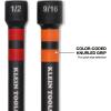 imageKlein Tools 32940 SAE Magnetic Hollow Impact Nut Drivers Set 6Piece Color Coded Hollow Power Nut Driver with Extended Reach 6 SAE Sizes