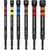 imageKlein Tools 32940 SAE Magnetic Hollow Impact Nut Drivers Set 6Piece Color Coded Hollow Power Nut Driver with Extended Reach 6 SAE Sizes